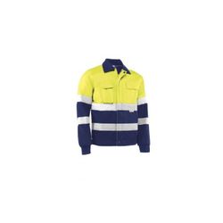 HV746BC/S CHAQUETA MULTIBOLSILLOS 60% ALGUANTE / 40% POLIESTER 240 GR./M² BANDAS REFLECTANTES.