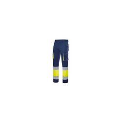 HV810/3XL PANTALON MULTIBOLSILLOS 65% POLIESTER 35% ALGUANTE DE 235 GR./M² BANDAS REFLECTANTE