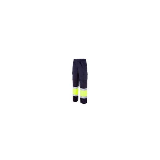 *HV816/L PANTALON MULTIBOLSILLOS 65% POLIESTER 35% ALGUANTE DE 235 GR./M² BANDAS REFLECTANTE