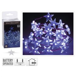 ILUMINACION 40 LEDS DE ESTRELLAS BLANCO