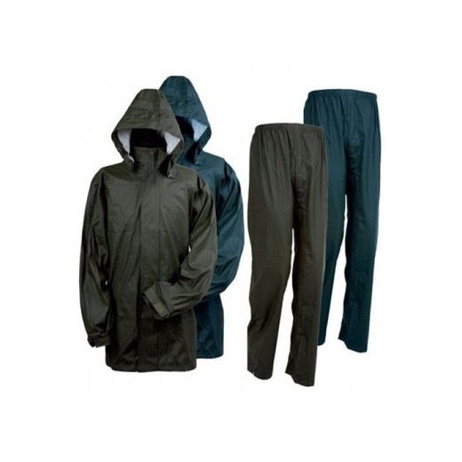 IMPERMEABLE POLIURETANO PVC POLYESTER AZUL T.XXL