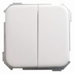 INTERRUPTOR DOBLE BLANCO