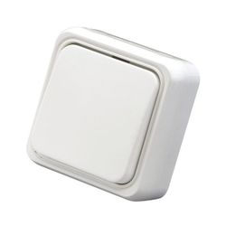 INTERRUPTOR/CONMUTADOR SUPERFICIE BLANCO