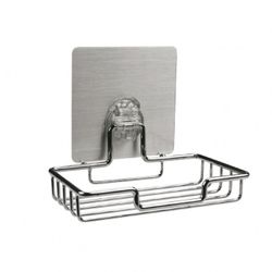 JABONERA PASTILLA INOX ADHESIVO REUTILIZABLE