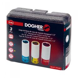 JUEGO 3 VASOS 1/2 LLANTAS DE ALUMINIO