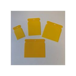 JUEGO 4 ESPATU.PLASTICO AMARILLO