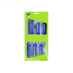 JUEGO 6 DESTORNILLADORES ELECTRICISTA 3PLANAS, 2PH Y TESTER