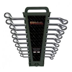 JUEGO 8 LLAVES ACODADAS 6-7 / 20-22 EN MM CROMADO AEROSPACIAL