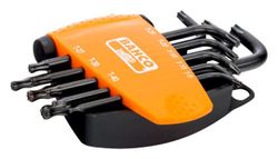 JUEGO 8 LLAVES TORX ACODADAS CON BOLA