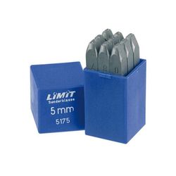 JUEGO 9 PUNZONES NUMEROS - ACERO/METAL 9MM 6MM