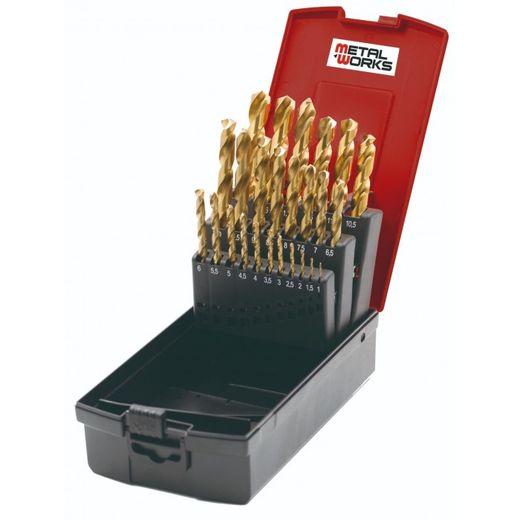 JUEGO BROCAS TITANIO, 25 PIEZAS