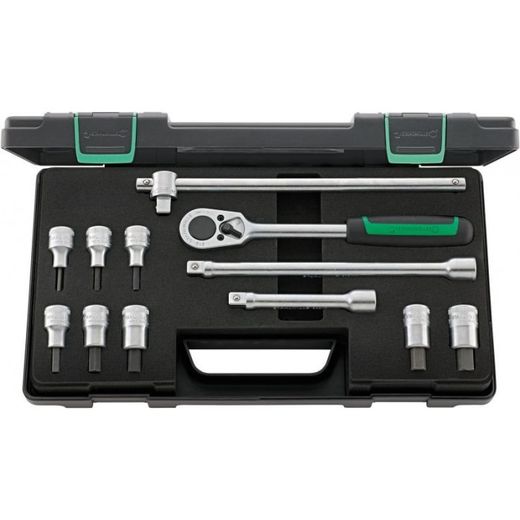JUEGO COMPLETO DE LLAVE DE VASO 1/2" 54/8/4 KN