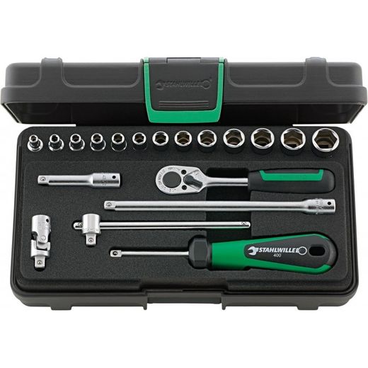 JUEGO COMPLETO DE LLAVE DE VASO 1/4" 40/13/6 KN