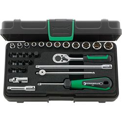 JUEGO COMPLETO DE LLAVE DE VASO 1/4" 40/24/6 KN