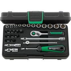 JUEGO COMPLETO DE LLAVE DE VASO 1/4" 40/24/6QR KN