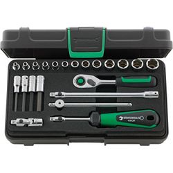JUEGO COMPLETO DE LLAVE DE VASO 1/4" 40/44/17/5QR KN