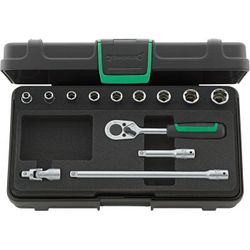 JUEGO COMPLETO DE LLAVE DE VASO 1/4" 40A/9/4 KN