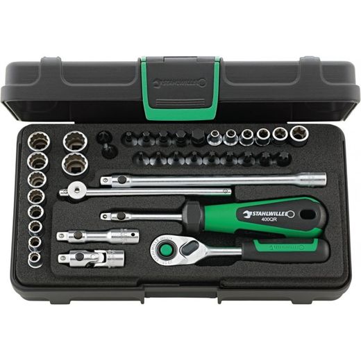 JUEGO COMPLETO DE LLAVE DE VASO 1/4" 40D/40TX/44KTX/32/6QR