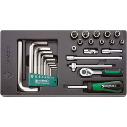 JUEGO COMPLETO DE LLAVE DE VASO 1/4" ES 1/4" + 10760 CV