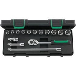 JUEGO COMPLETO DE LLAVE DE VASO 3/8" 45/11/4 KN