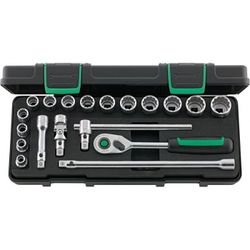 JUEGO COMPLETO DE LLAVE DE VASO 3/8" 45/14/5I QR KN