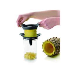 JUEGO CORTADOR-PELADOR PIÑA CON BOTE