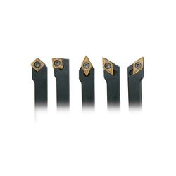 JUEGO CUCHILLAS TORNO GERMANY 12 MM. 5 PZAS.