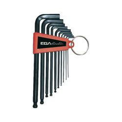 JUEGO DE 10 LLAVES HEXAGONALES DE BOLA (1,5 MM - 10 MM) SERIE LARGA EGA