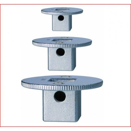 JUEGO DE ADAPTADORES PLANOS DE AUMENTO CON CUADRADILLO DE 1/4" (3 UNIDADES)
