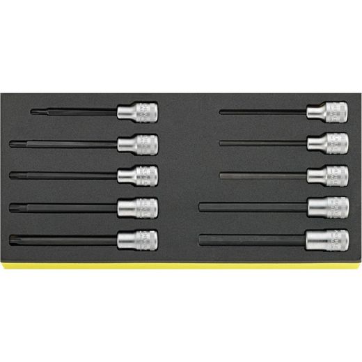 JUEGO DE BOCAS DE LLAVE DE VASO 1/2" - LARGAS - TCS 1054/2054/10