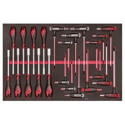 JUEGO DE DESTORNILLADORES VASO Y LLAVES T TTEX23 - 23P