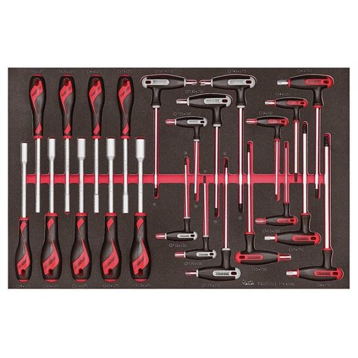 JUEGO DE DESTORNILLADORES VASO Y LLAVES T TTEX23 - 23P