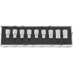 JUEGO DE LLAVES DE VASO 1/2" TORX 54TX/9