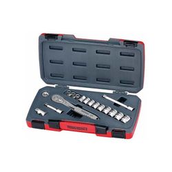 JUEGO DE LLAVES DE VASO 3/8" INOX TS3816 16 PZAS