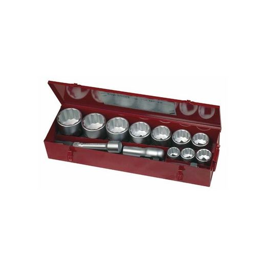 JUEGO DE LLAVES DE VASO BIHEXAGONALES 1" M1115MM 15 PZAS