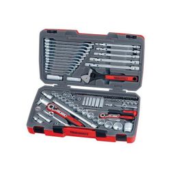 JUEGO DE LLAVES DE VASO COMBI 1/4"-3/8"-1/2" TM106 106 PZAS