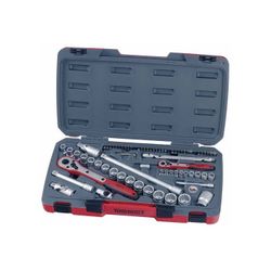 JUEGO DE LLAVES DE VASO COMBINADOS 1/4"-1/2" T1272 72 PZAS