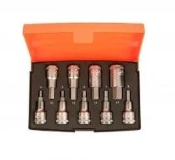 JUEGO DE VASOS 1/2" CON PUNTAS HEXAGONALES (9 PIEZAS)