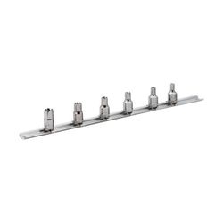 JUEGO DE VASOS CON CUADRADILLO DE 1/4" PARA TORNILLOS TORX