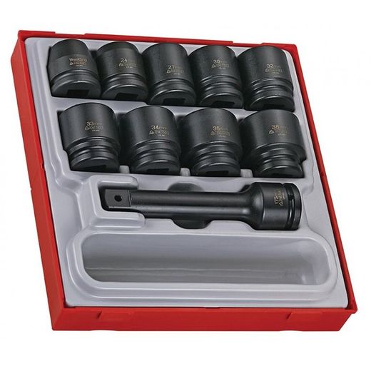 JUEGO DE VASOS DE IMPACTO 3/4" TTD9416 9 PZAS