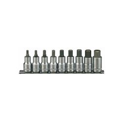 JUEGO DE VASOS HEXAGONALES 1/2" M1212 9 PZAS