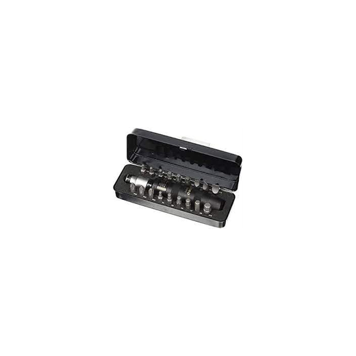 JUEGO DESTORNILLADO DE IMPACTO 1/2" CON ADAPTADOR Y 18 PUNTAS 5/16", 20 PIEZA