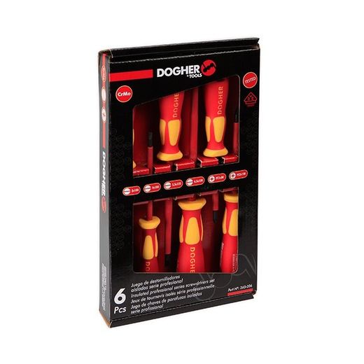 JUEGO DESTORNILLADOR CAJA CARTON 6PZAS VDE REC-PH