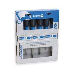 JUEGO DESTORNILLADOR CARTON 6PZAS IND.PLUS REC-PH