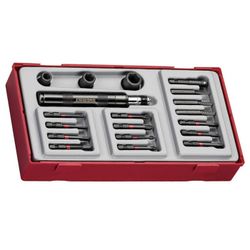 JUEGO DESTORNILLADOR DE IMPACTO TTID19 - 1/4" 19 PZAS
