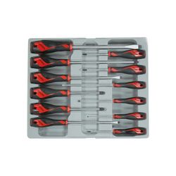 JUEGO DESTORNILLADORES PLANOS MD912N 12 PZAS