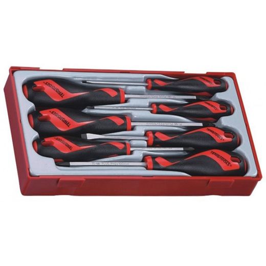JUEGO DESTORNILLADORES PLANOS, PH , PZ TT917N 7 PZAS