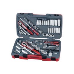 JUEGO LLAVES DE VASO COMBI 1/4"-3/8"-1/2" TM111 111PZAS