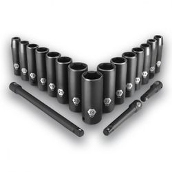 JUEGO LLAVES DE VASO IMPACTO CR-V 18PCS.