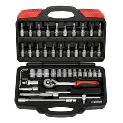 JUEGO LLAVES VASO 1/4"-46 PCS S.E.